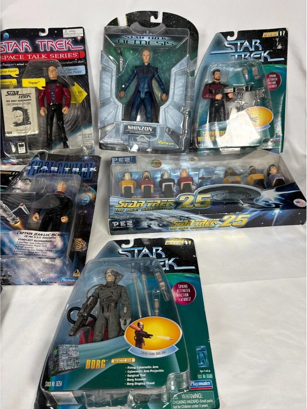 Star Trek Lot of Mixed Action Figure Generation First Contact Nemesis